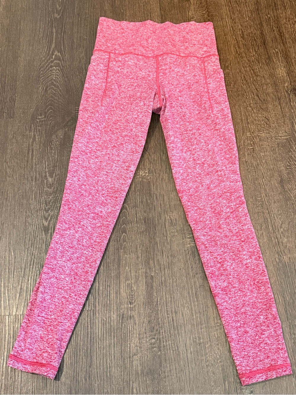 Athletes Heathered Red  Athletic Leggings - Stretch Performance Bottoms size XS
